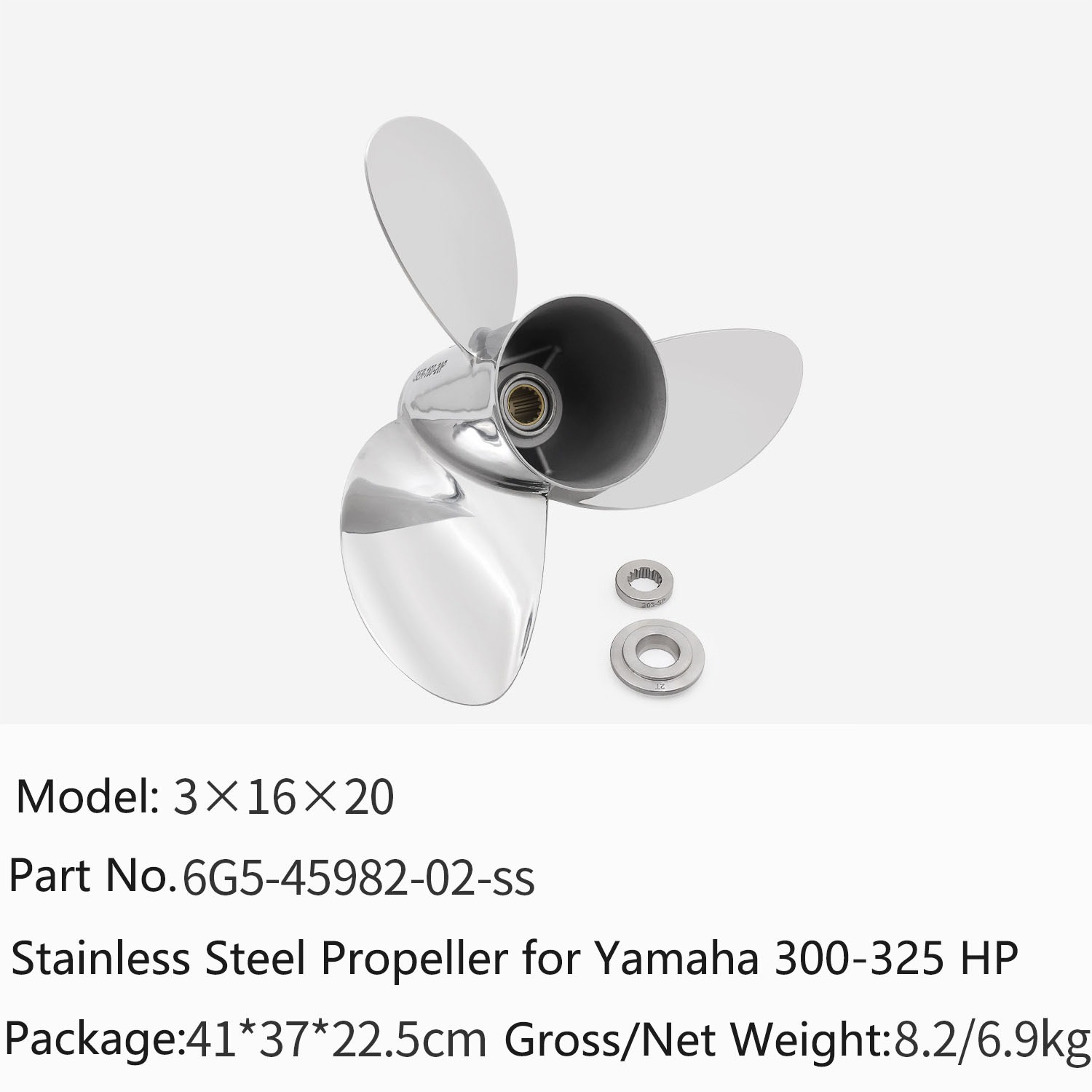 Outboard Motor Propeller Stainless - Außenbordmotor-Propeller aus Edelstahl für Yamaha 300-325