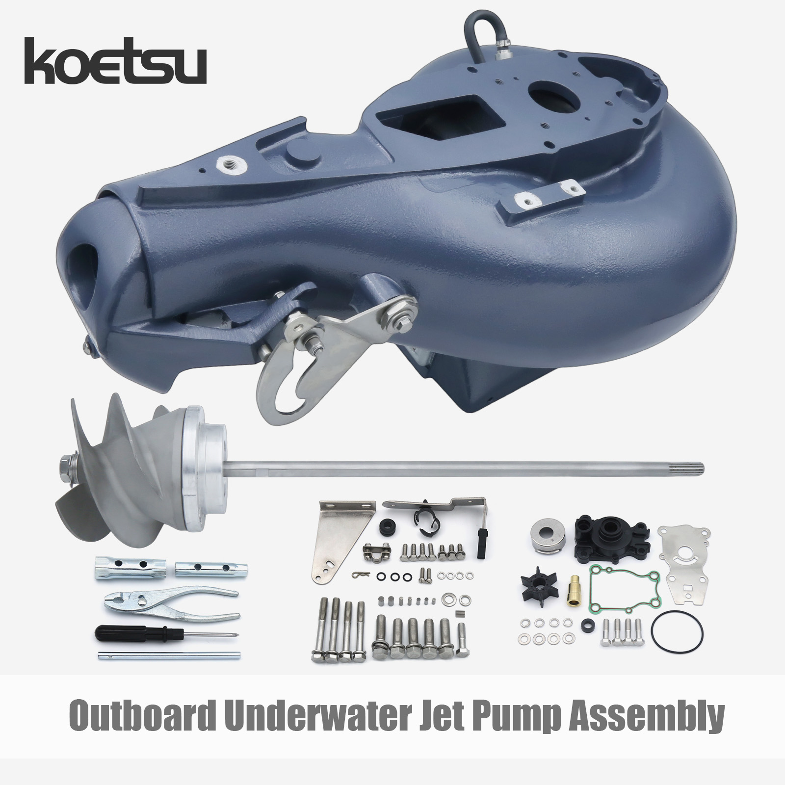 Outboard Motor 40Hp 2 Stroke - KOETSU Unterwasser-Jetpumpen-Baugruppe passend für Yamaha-Außenbordmotoren 9,9-40