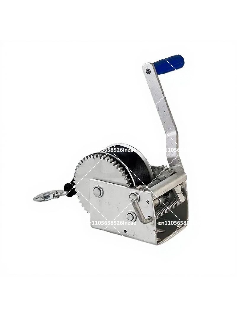 Boat Trailer Winch Strap - Bootanhänger-Handwinde 2600kg 6615lb Manuelle Auto-Gurtbandwinde 3-Gang