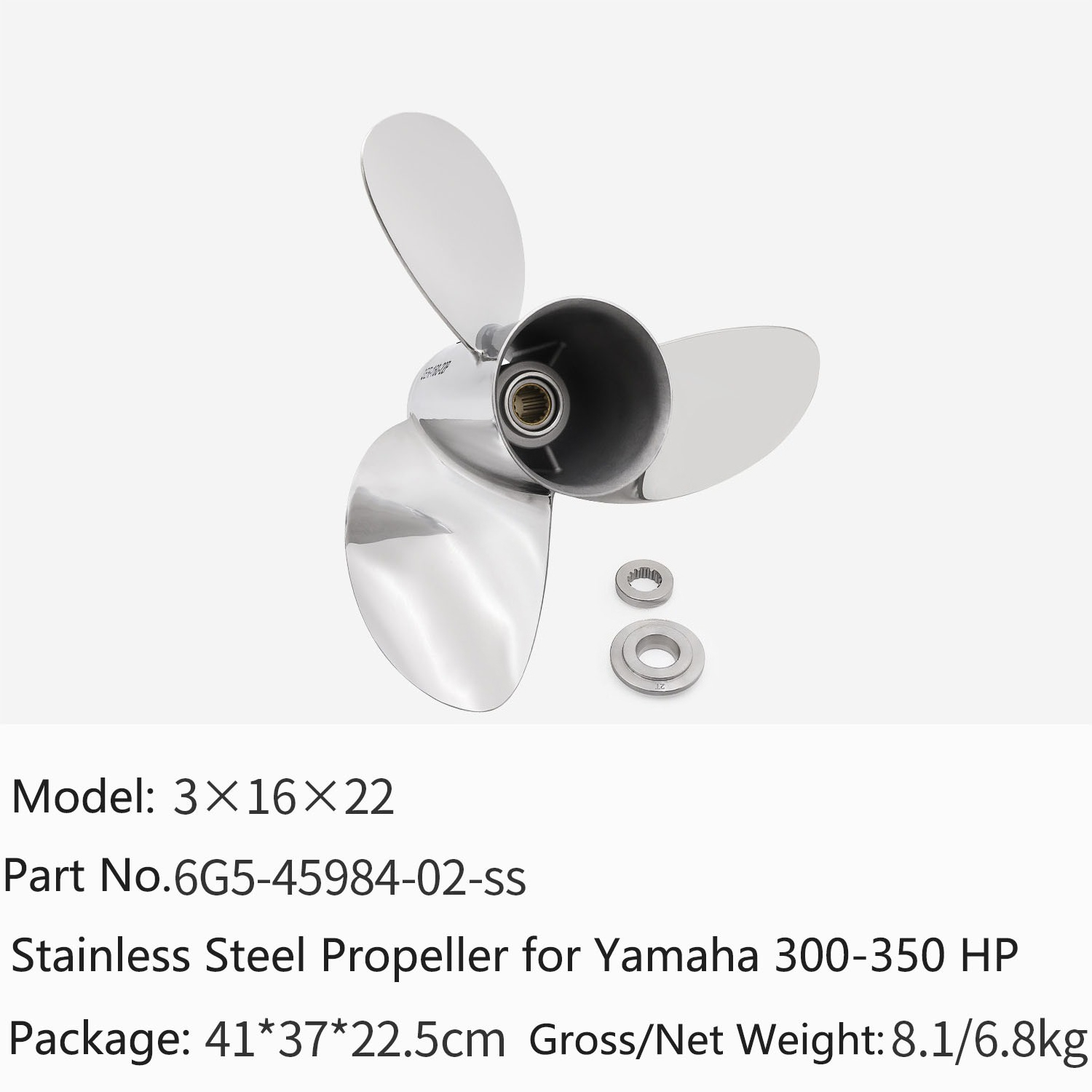 Outboard Motor Propeller Stainless - Außenbordmotor-Propeller aus Edelstahl für Yamaha 300-350