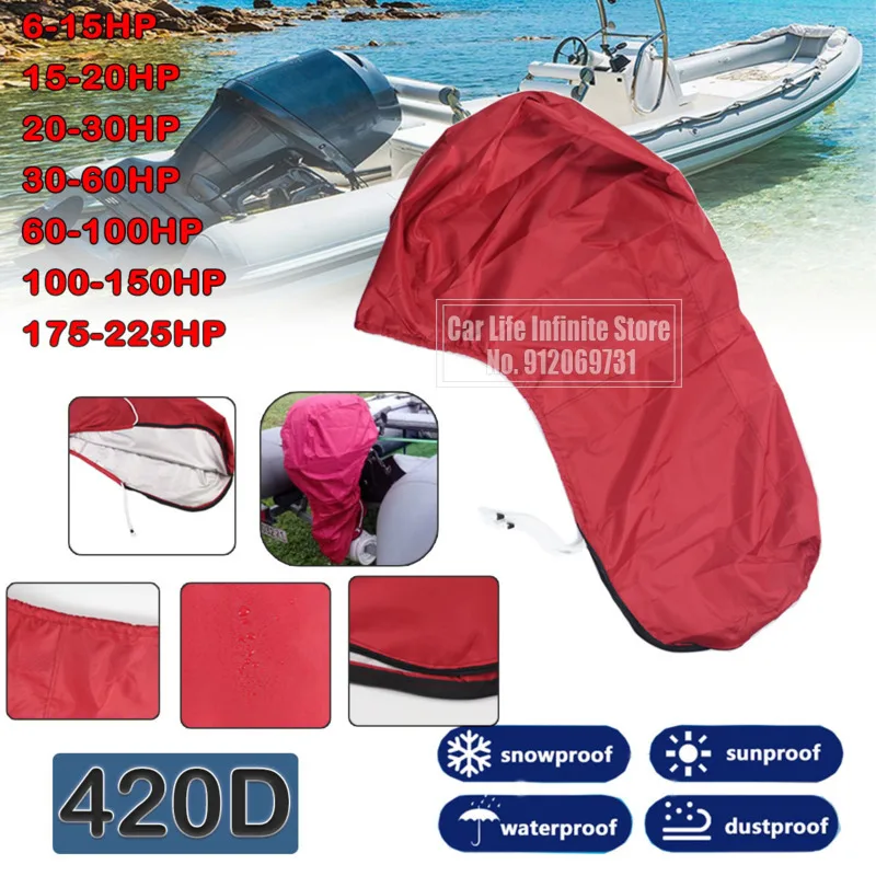 420D 6-225 PS Boots-Außenbordm – Outboard Motor Cover Waterproof Bewertung und Preis