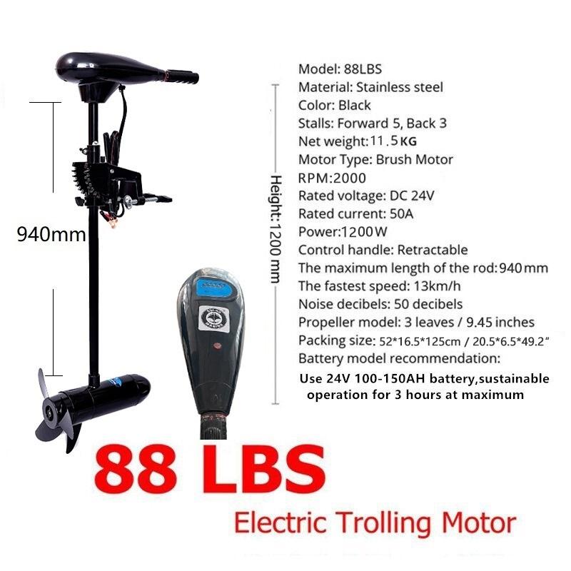 PVC-Aufblasbares Kajak 88lbs 2 – Electric Outboard Motor 3Hp Bewertung und Preis