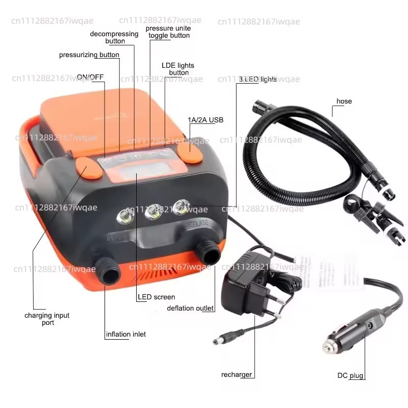 HT-790 Wiederaufladbare Aufbla – Inflatable Boat Electric Pump Bewertung und Preis