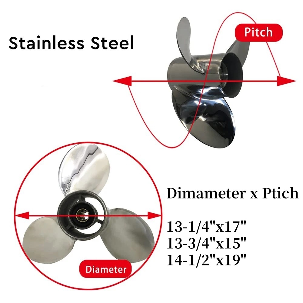 Neuer Winibo 3-Blatt-Propeller – Outboard Motor Propeller Stainless Bewertung und Preis