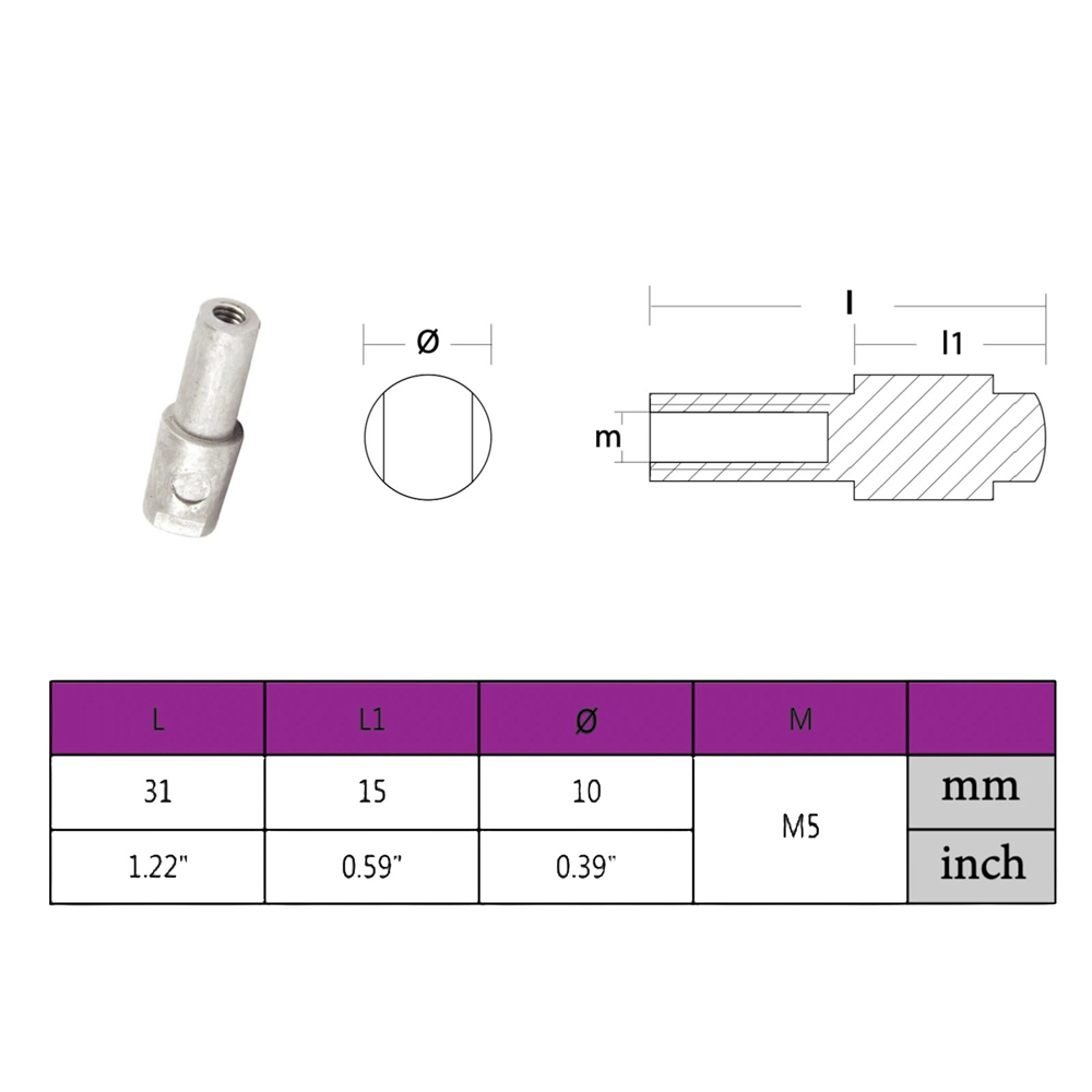 66M-11325 Anode für Yamaha Auß – Outboard Motor 9.9Hp 4 Stroke Bewertung und Preis