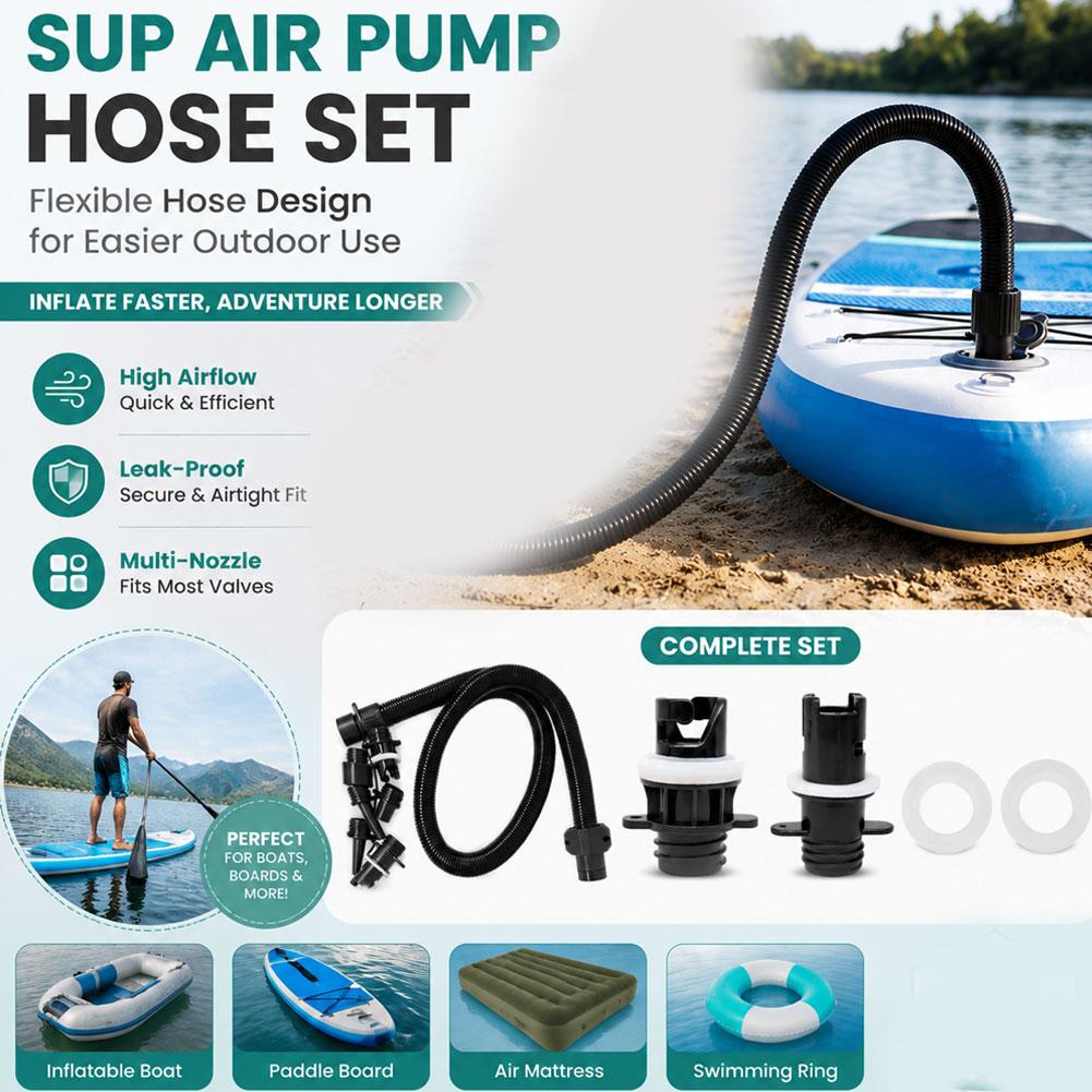 Luftschlauch-Set mit 7 Düsen,  – Inflatable Boat Electric Pump Bewertung und Preis