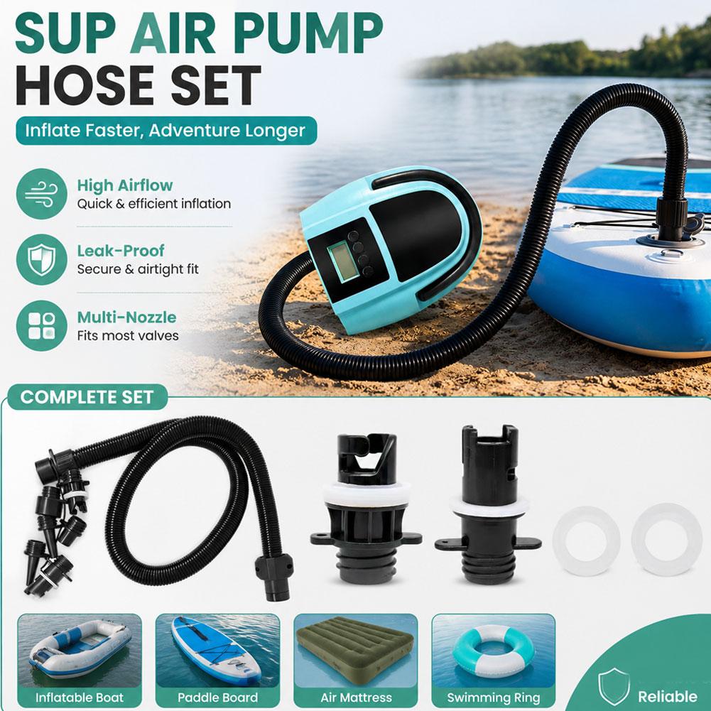 Luftschlauch-Set mit 7 Düsen,  – Inflatable Boat Electric Pump Bewertung und Preis