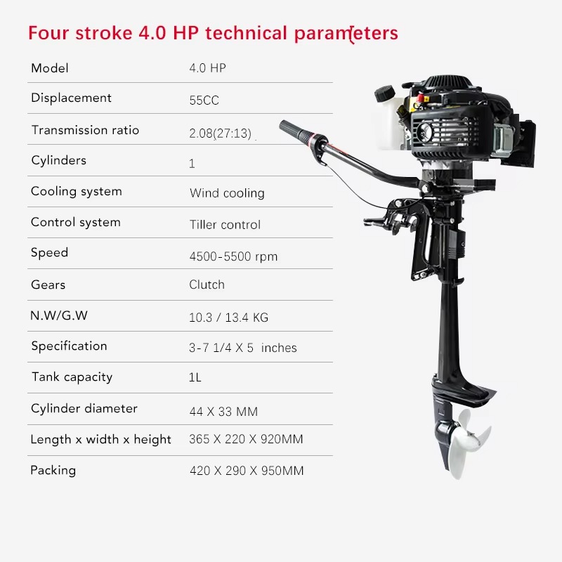 Hangkai 4-Takt 4PS luftgekühlt – Electric Outboard Motor 3Hp Bewertung und Preis