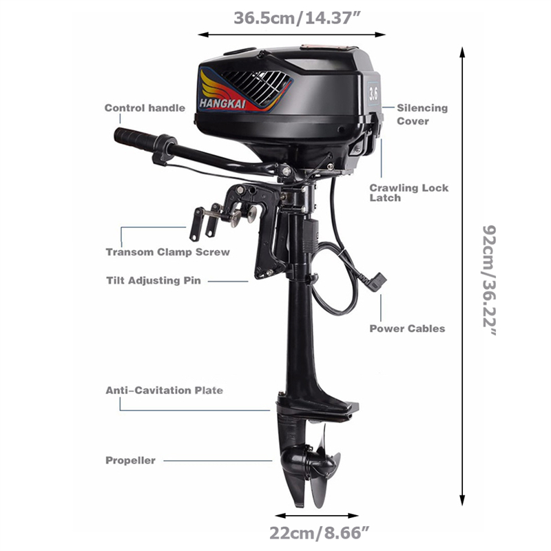 Außenbordmotor, 48 V, 4,0 PS,  – Electric Outboard Motor 3Hp Bewertung und Preis