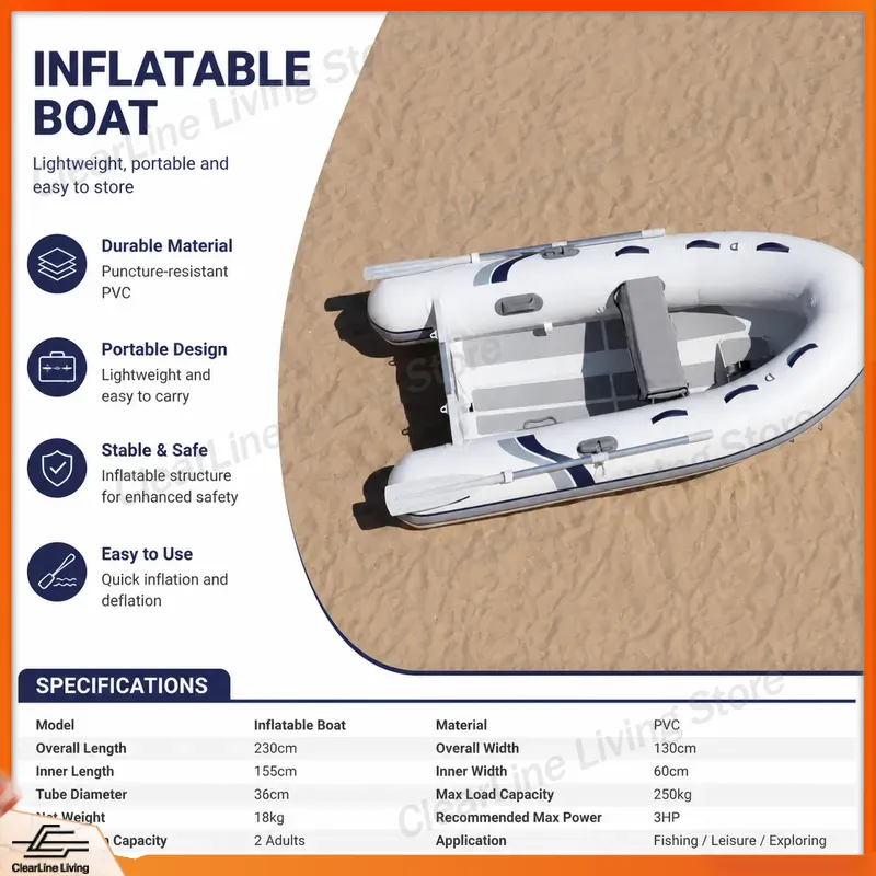 3M 3,3M Mini-Schlauchboot mit  – Inflatable Boat 3.3M Pvc Bewertung und Preis